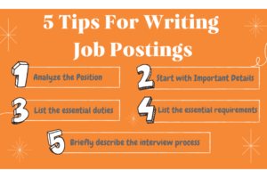 5 tips for writing job postings